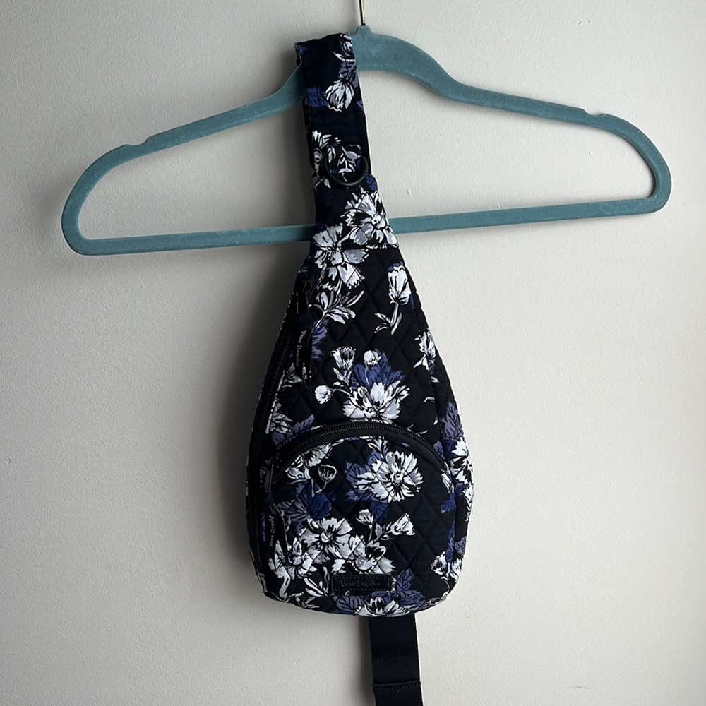 Vera Bradley Black and Blue Sling Backpack